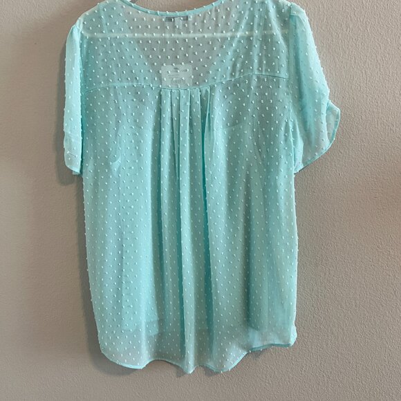 DDR2 by Daniel Rainn Swiss Dot Blouse - Sz XL (NWT) - Picture 9 of 10